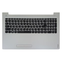 کیبرد لپ تاپ لنوو IdeaPad 310-15 مشکی-با قاب C نقره ای به همراه تاچ پد