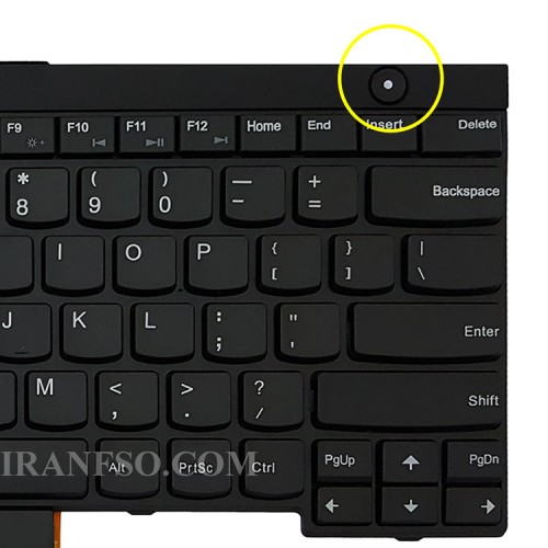 کیبرد لپ تاپ لنوو ThinkPad T430 مشکی-باموس و فریم به همراه کلید پاور