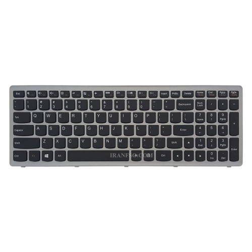 کیبرد لپ تاپ لنوو IdeaPad Z500 مشکی-با فریم نوک مدادی