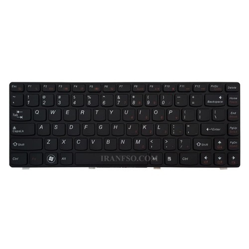 کیبرد لپ تاپ لنوو IdeaPad G480 مشکی-با فریم