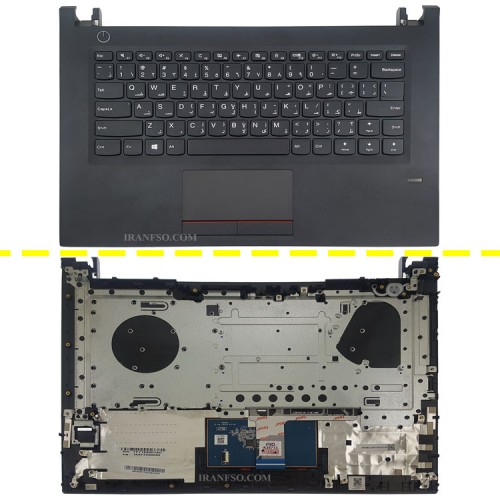 کیبرد لپ تاپ لنوو Essential E42-70 مشکی-با قاب C به همراه تاچ پد
