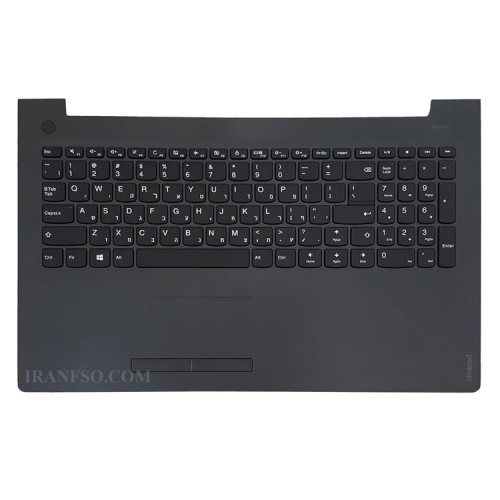 کیبرد لپ تاپ لنوو IdeaPad 310-15_510-15 مشکی-با قاب C نوک مدادی به همراه تاچ پد
