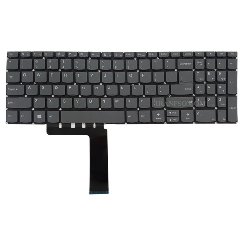 کیبرد لپ تاپ لنوو IdeaPad 320-15 مشکی-اینترکوچک بدون فریم و کلید پاور