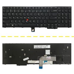 کیبرد لپ تاپ لنوو ThinkPad E570 مشکی-با موس-با فریم
