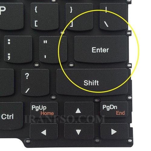 کیبرد لپ تاپ لنوو Yoga 300-11IBR مشکی-اینترکوچک بدون فریم