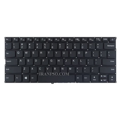 کیبرد لپ تاپ لنوو IdeaPad 720S-14IKB مشکی-اینترکوچک بدون فریم با کلید پاور