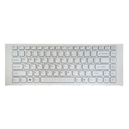 کیبرد لپ تاپ سونی VPC-EA سفید-با فریم