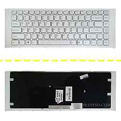 کیبرد لپ تاپ سونی VPCEA سفید-با فریم