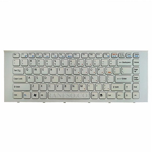 کیبرد لپ تاپ سونی VPC-EG سفید-با فریم