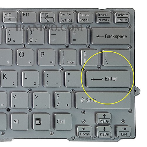 کیبرد لپ تاپ سونی VPC-SB نقره ای-اینترکوچک بدون فریم