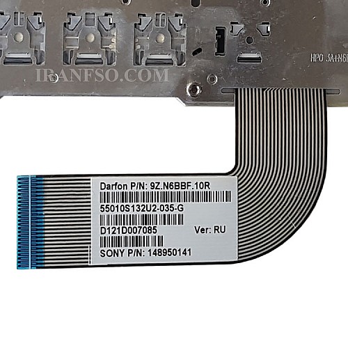 کیبرد لپ تاپ سونی VPC-SB نقره ای-اینترکوچک بدون فریم