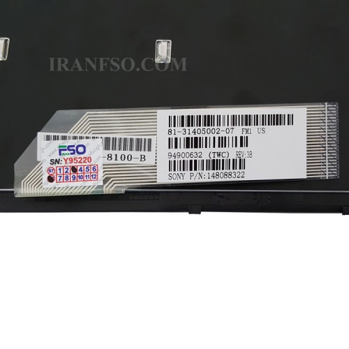 کیبرد لپ تاپ سونی VGN-SR مشکی-اینترکوچک با فریم نوک مدادی