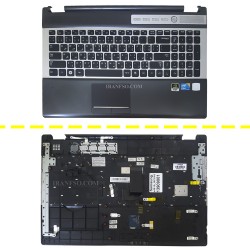 کیبرد لپ تاپ سامسونگ SF510-RF510 مشکی با قاب C نوک مدادی-نقره ای دست دوم