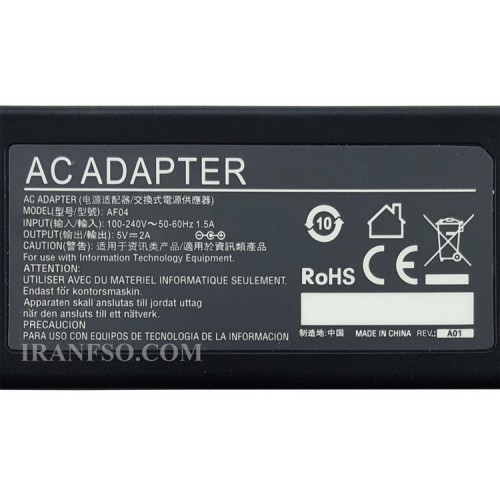 آداپتور تبلت 5V 2A سرریز کابل سه تایی