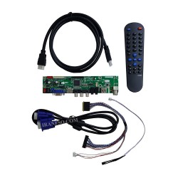 مبدل Universal HDMI To LVDS HDVX9-AS V4.2 به همراه کابل HDMI-VGA