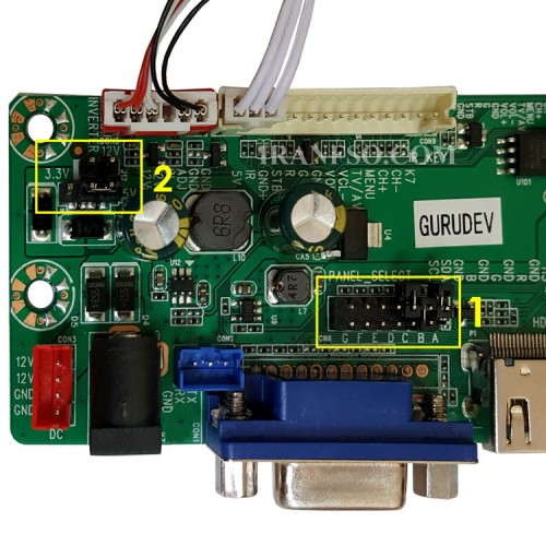 مبدل Universal HDMI To LVDS HDVX9-AS V4.2 به همراه کابل HDMI-VGA