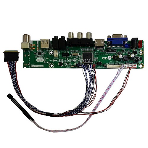 مبدل Universal HDMI To LVDS HDVX9-AS V4.2 به همراه کابل HDMI-VGA