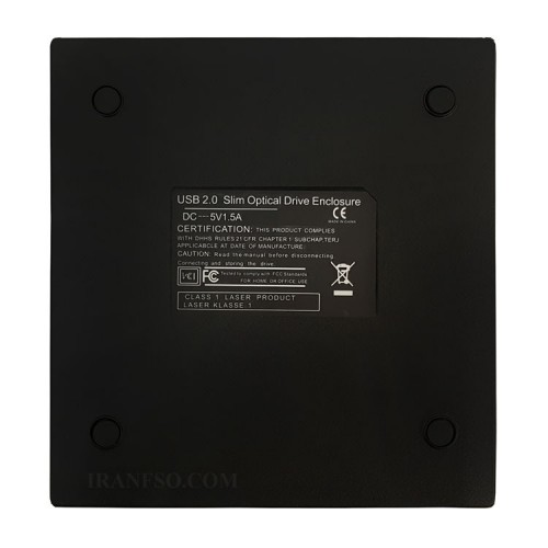 باکس دی وی دی اکسترنال لپ تاپ Sata Superslim 9.5mm_USB2