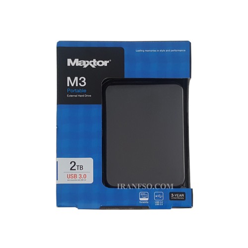 باکس هارد لپ تاپ Maxtor-2.5 Inch SATA -USB3 مشکی