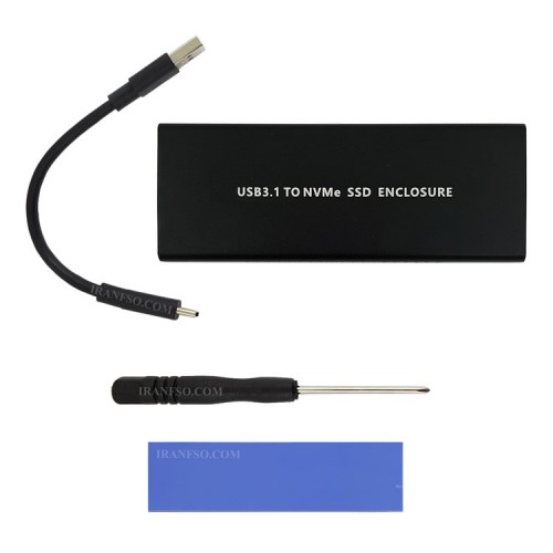 مبدل هارد SSD M.2 NVME To Type C-USB 3.0 برای هاردهای تک شیار