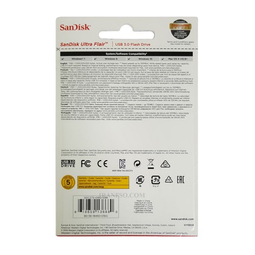 فلش مموری 16 گیگابایت SanDisk Ultra Flair-USB3