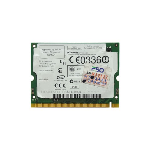 برد وای فای لپ تاپ WLAN Intel Mini PCMCI WM3B2200BG
