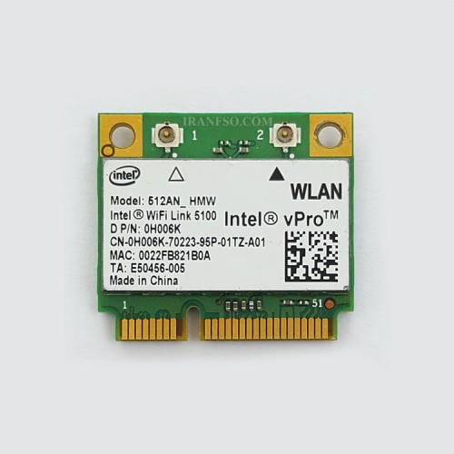 برد وای فای لپ تاپ WLAN Intel Half Mini PCI-E 512AN-HMW