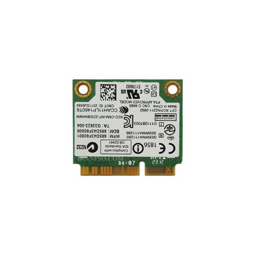 برد وای فای لپ تاپ WLAN Intel Half Mini PCI-E 2230BNHMW N2230 Combo