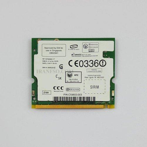 برد وای فای لپ تاپ WLAN Intel Mini PCI DWM3A2200BG