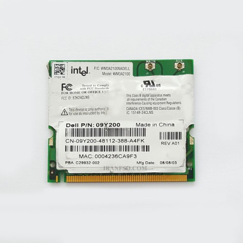 برد وای فای لپ تاپ WLAN Intel Mini PCI WM3A2100