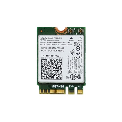 برد وای فای لپ تاپ WLAN Intel Dual Band NGFF 7265NGW_3160-3165