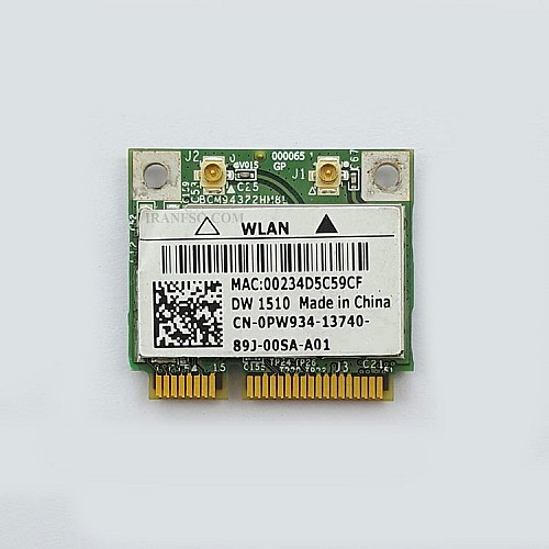 برد وای فای لپ تاپ WLAN Broardcom Half Mini PCI-E DW1510 Combo