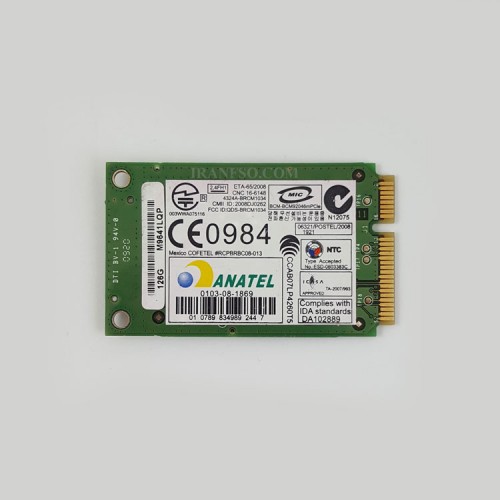 برد وای فای لپ تاپ WLAN Broadcom Mini PCI BCM92046MPCIE WPAN Express مستطیلی