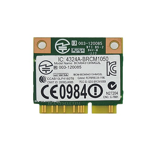 برد وای فای لپ تاپ WLAN Broardcom Mini PCI-E BCM94313HMG2L DW1504 Combo