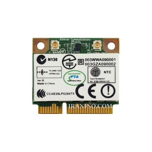 برد وای فای لپ تاپ WLAN Atheros Mini PCI-E AR5B195 Wifi Combo