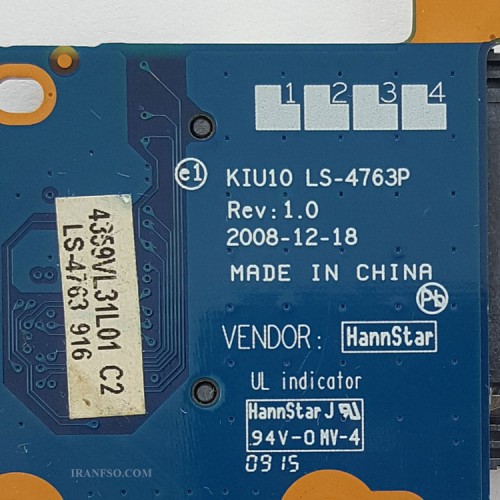 برد رم ریدر لپ تاپ دل Inspiron Mini 1010_LS-4763P