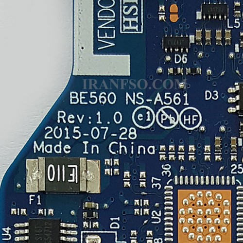 برد پاور و یو اس بی لپ تاپ لنوو ThinkPad E560-E565_NS-A561