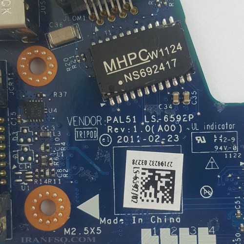 برد یو اس بی و صدا و لن و VGA لپ تاپ دل Latitude E6420_LS-6592P