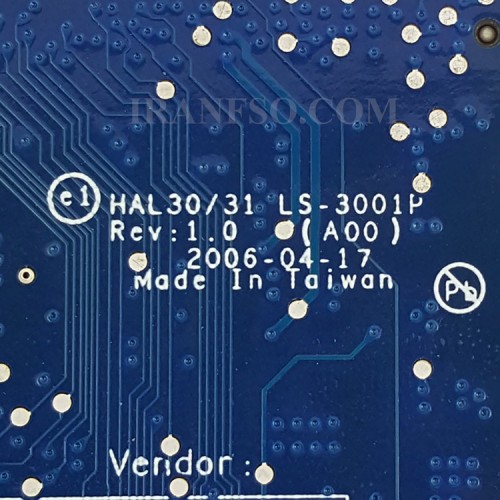 برد صدا و درایو و هارد لپ تاپ دل XPS M1210_LS-3001P