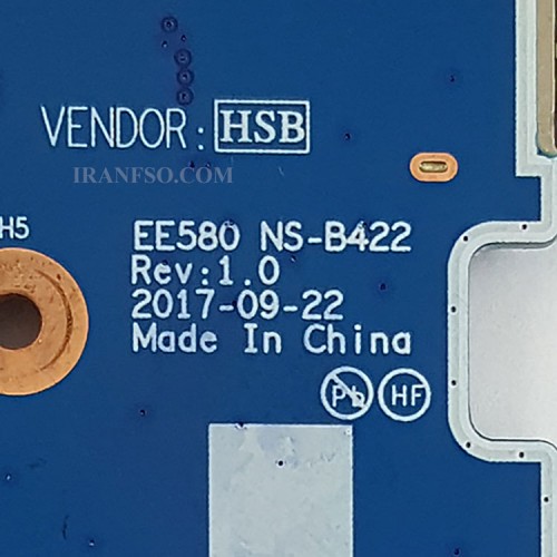 برد لن و رم ریدر و یو اس بی لپ تاپ لنوو Thinkpad E580_NS-B422