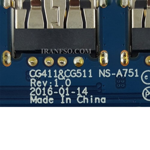 برد یو اس بی 2 لپ تاپ لنوو IdeaPad 510_USB2_NS-A751