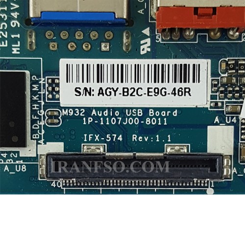 برد هدفون لپ تاپ سونی VPCF13_1P-1107J00-8011_IFX-574_USB3
