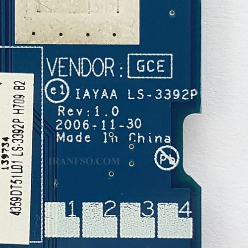 برد سوئیچ لپ تاپ توشیبا Satellite A135_LS-3392P