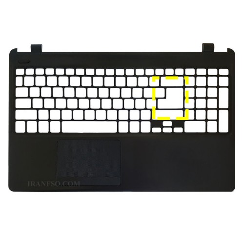 قاب کنار کیبرد لپ تاپ ایسر Aspire E1-570_E1-572 مشکی-اینتر بزرگ-خط و خش دار