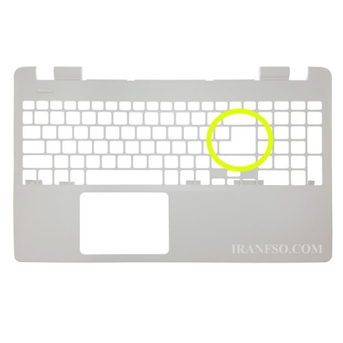 قاب کنار کیبرد لپ تاپ ایسر Aspire E5-511_E5-521_E5-531_E5-571 سفید-اینتر بزرگ