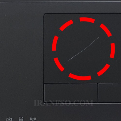 قاب کنار کیبرد لپ تاپ ایسر TravelMate 4750 مشکی خط و خش دار