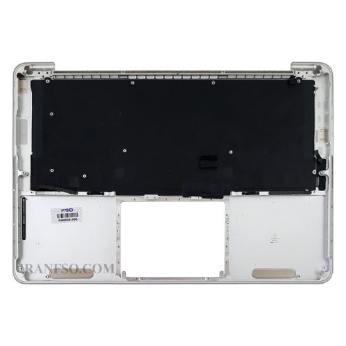 کیبرد لپ تاپ اپل MacBook Pro A1502 مشکی-اینترکوچک-با قاب C سفید خط و خش دار
