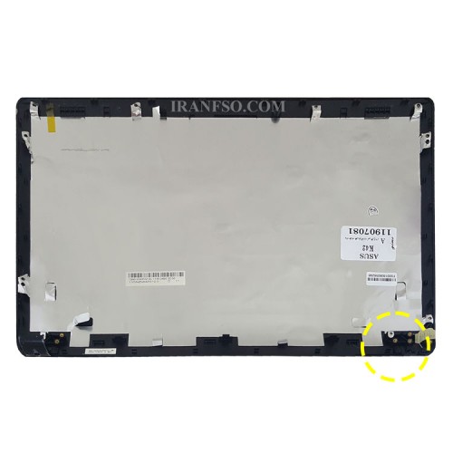 قاب پشت ال سی دی لپ تاپ ایسوس K42-X42-A42 آبی-طرح دار با یک کاور لولا