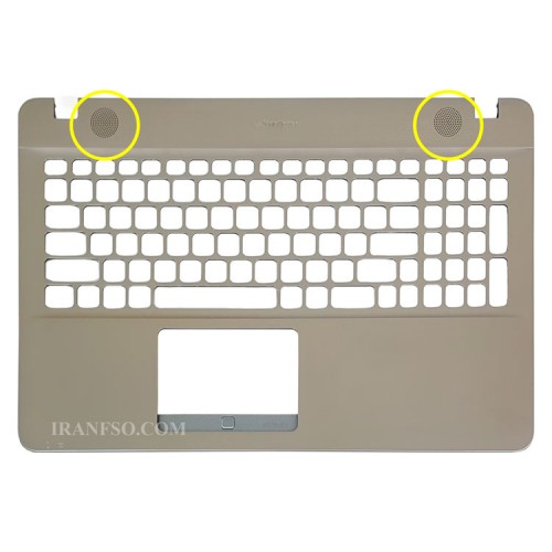 قاب کنار کیبرد لپ تاپ ایسوس Vivobook X541 بژ-اینتر کوچک با جای اسپیکر