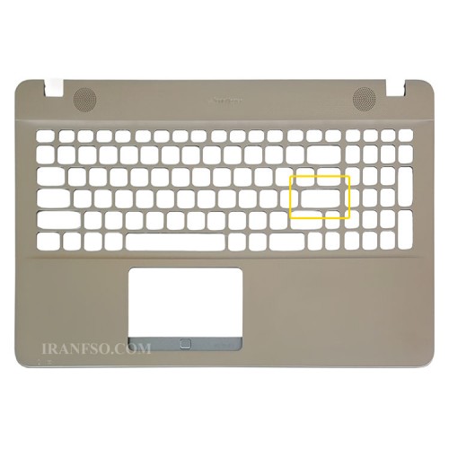 قاب کنار کیبرد لپ تاپ ایسوس Vivobook X541 بژ-اینتر کوچک با جای اسپیکر